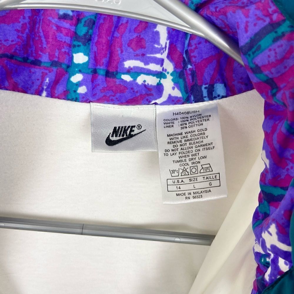 Nike Retro Vintage 90’s Waist-Cinch Pastel Windbreaker Jacket - Picture 6 of 6